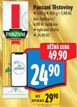 Albert Panzani Těstoviny nabídka
