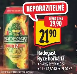 Albert Radegast Ryze hořká 12 nabídka