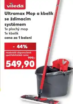 Kaufland Ultramax Mop a kbelík se ždímacím systémem nabídka