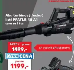 Kaufland Parkside aku turbínový foukač listí ppatl b 40 a1 nabídka