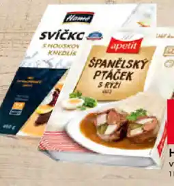Hruška Hotove Jidlo nabídka