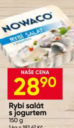 Hruška Nowaco rybí salát s jogurtem nabídka