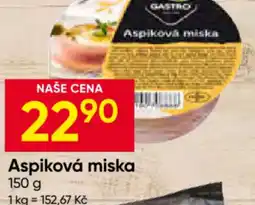 Hruška Gastro aspiková miska nabídka