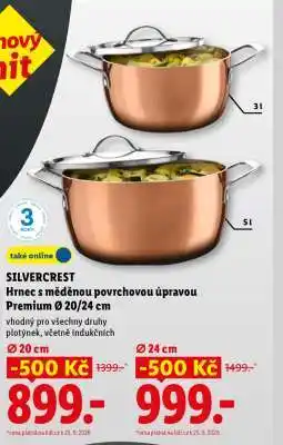 Lidl SILVERCREST Hrnec s měděnou povrchovou úpravou Premium Ø 20 cm nabídka