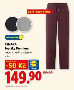 Lidl ESMARA Tepláky Premium nabídka