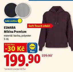 Lidl ESMARA Mikina Premium nabídka