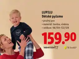 Lidl LUPILU Dětské pyžamo nabídka