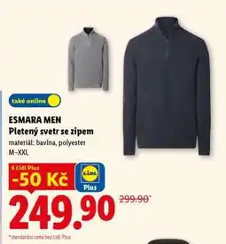 Lidl ESMARA MEN Pletený svetr se zipem nabídka