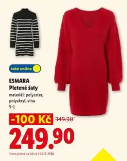 Lidl ESMARA Pletené šaty nabídka