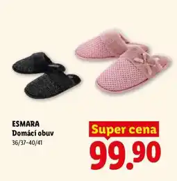 Lidl esmara DOMÁCÍ OBUV nabídka