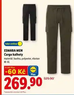 Lidl esmara Men Cargo kalhoty nabídka
