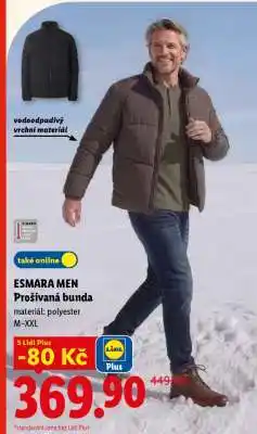 Lidl esmara Men Prošívaná bunda nabídka