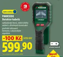 Lidl PARKSIDE Detektor kabelů nabídka