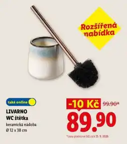 Lidl LIVARNO WC štětka nabídka