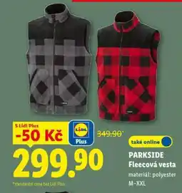 Lidl PARKSIDE Fleecová vesta nabídka