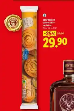 Lidl CHEF SELECT Listové těsto s máslem nabídka
