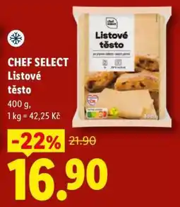 Lidl CHEF SELECT Listové těsto nabídka