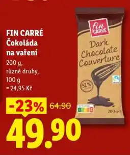 Lidl Fin Carre Čokoláda na vaření nabídka