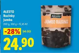 Lidl ALESTO ROZINKY JUMBO nabídka