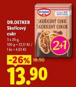 Lidl Dr. Oetker Skořicový cukr nabídka