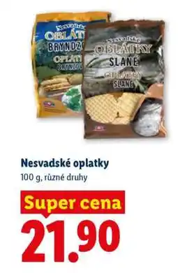 Lidl NESVADSKÉ OPLATKY nabídka