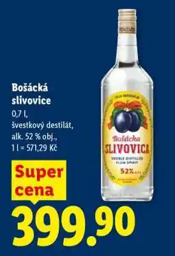 Lidl BOŠÁCKA SLIVOVICE nabídka