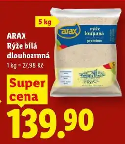 Lidl ARAX Rýže bílá dlouhozrnná nabídka
