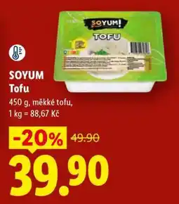 Lidl SOYUM Tofu nabídka