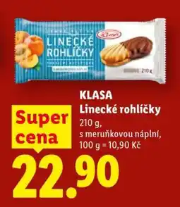 Lidl KLASA Linecké rohlíčky nabídka