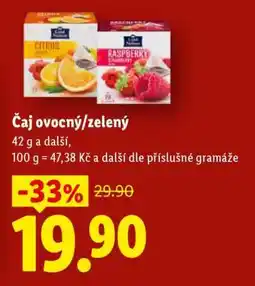 Lidl Čaj ovocný/zelený nabídka