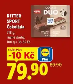 Lidl Ritter Sport čokoláda nabídka