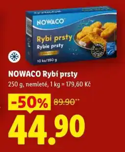 Lidl Nowaco Rybí prsty nabídka