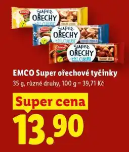 Lidl Emco Super Ořechové tyčinky nabídka
