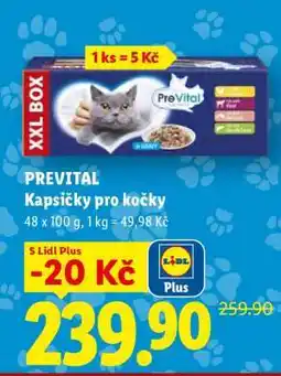 Lidl PREVITAL Kapsičky pro kočky nabídka