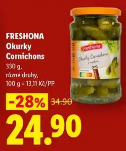 Lidl Freshona Okurky Cornichons nabídka
