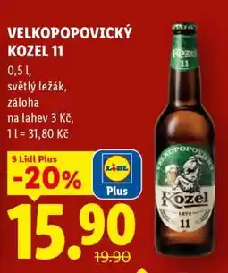Lidl Velkopopovický Kozel 11 nabídka