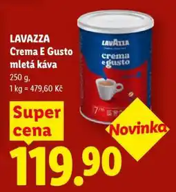 Lidl Lavazza Crema e Gusto Mletá káva nabídka