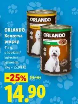 Lidl ORLANDO KONZERVA PRO PSY nabídka