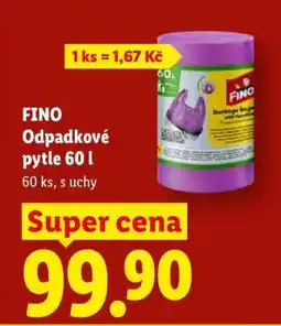 Lidl FINO ODPADKOVÉ PYTLE 60 L nabídka