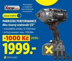 Lidl PARKSIDE PERFORMANCE Aku rázový utahovák 1/2 nabídka