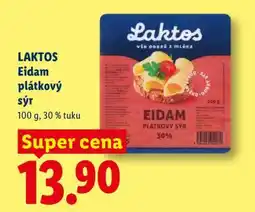Lidl LAKTOS Eidam plátkový sýr nabídka