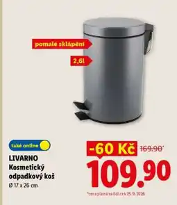 Lidl Livarno Kosmetický odpadkový koš nabídka
