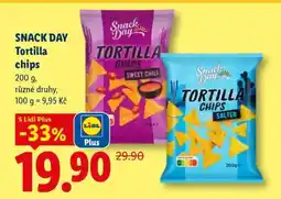 Lidl SNACK DAY TORTILLA CHIPS nabídka