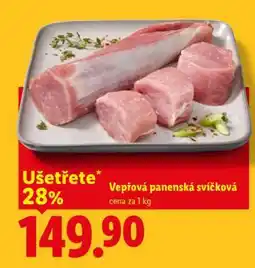 Lidl Vepřová panenská svíčková nabídka