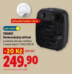 Lidl Tronic Horkovzdušný ohřívač nabídka
