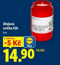 Lidl Olejová svíčka 55h nabídka