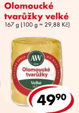 CBA AW Olomoucké tvarůžky Velké nabídka