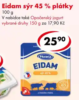 CBA Moravia Eidam sýr 45 % nabídka