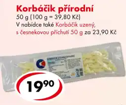 CBA Korbáčik přírodní nabídka