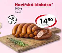 CBA Kmotr havířská klobása nabídka